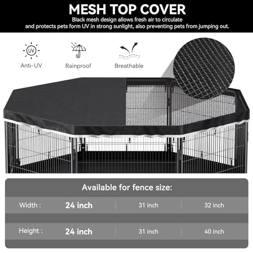 PJYuCien Capa Superior para Cercadinho de Cachorro-Serve Na Maioria Dos Cercados de Metal para Cacho