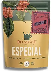 REI DO CAFÉ Café Especial Eldorado Morango em Grãos 250g 100% Arábica, Gourmet, Notas Frutadas, Torra Média
