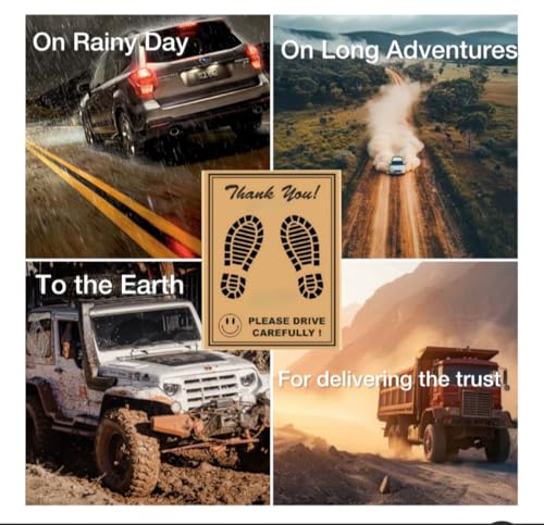 Image of Car Disposable Paper Foot Mat for Bus,Van,Truck,Crew Cab,Car Printing Papers, Paper Interior Automotive Mats,Universal Size, Brown (Pack of 800)