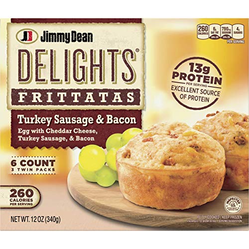 Jimmy Dean Delights Turkey Sausage And Bacon Frittatas, 6 Count (Frozen) #TOP26