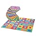 HOMCOM 36 Piezas Alfombra Puzzle Niños 31x31x1 cm con 18 Figuras Geométricas Colchoneta Suave 3,24 m² de Espuma EVA Lavable Juego Rompecabezas Bebé Multicolor