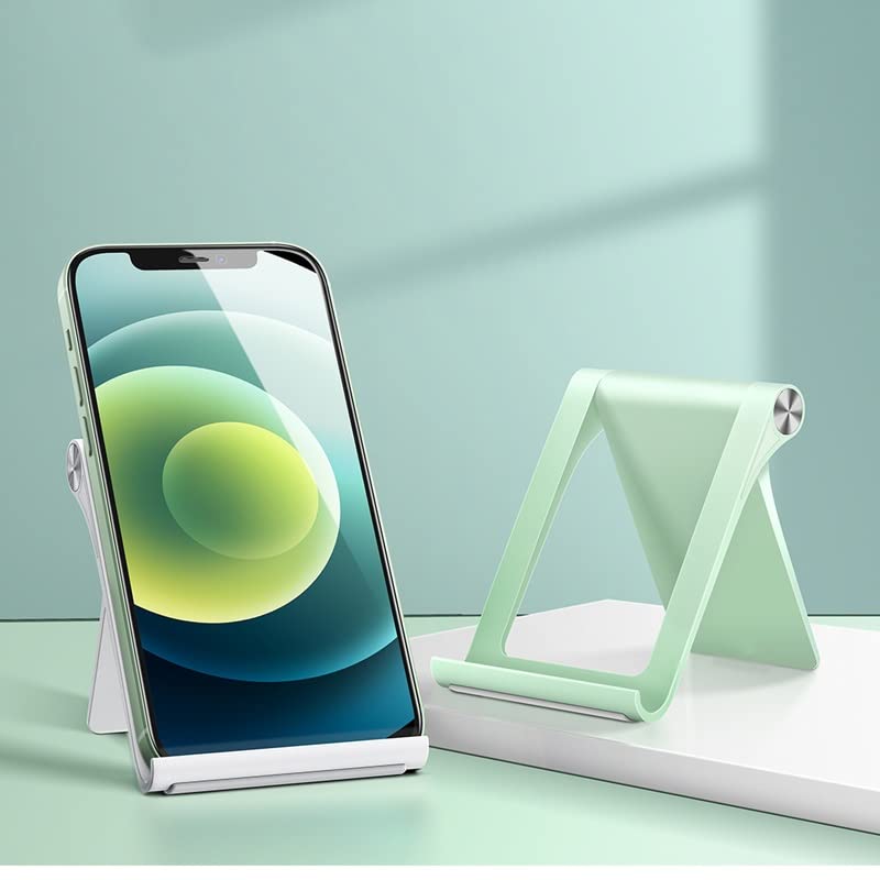 Support de téléphone universel, support de tablette pliable et inclinable vert