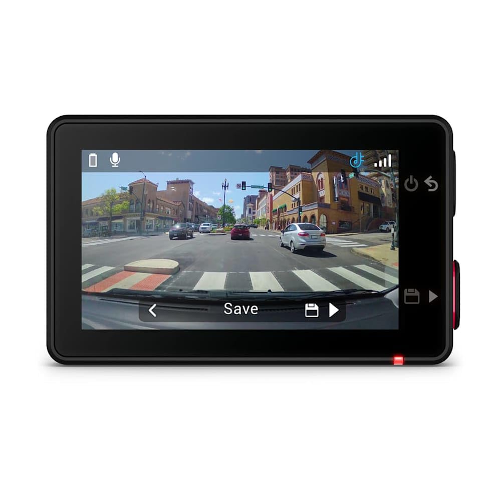 Garmin Dash CAM X310, Cámara Dash CAM 4K con Pantalla táctil, Campo de visión de 140 Grados y polarizador Clarity Integrado