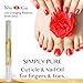 Bliss Kiss | 4 Vanilla Fragrance Nail Oil Cuticle Pens w/Vitamin E & Jojoba⏤Nail Strengthener Nail Growth Serum for Brittle Peeling Breaking Thin Nails