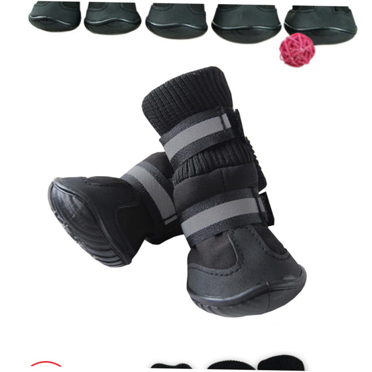 ABOOFAN Chaussures pour Chien Confortables Et Imperméables Chaussures De Randonnée Taille XL