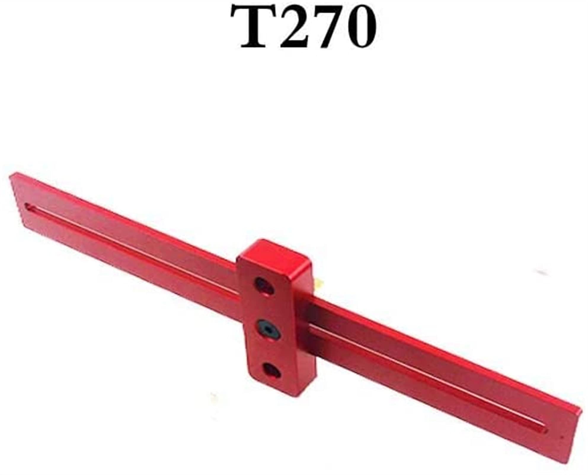 Escuadra de Alta precisión, Regla en Forma de T de aleación de Aluminio roja de 300mm for carpintería DIY medición Dibujo Marcado