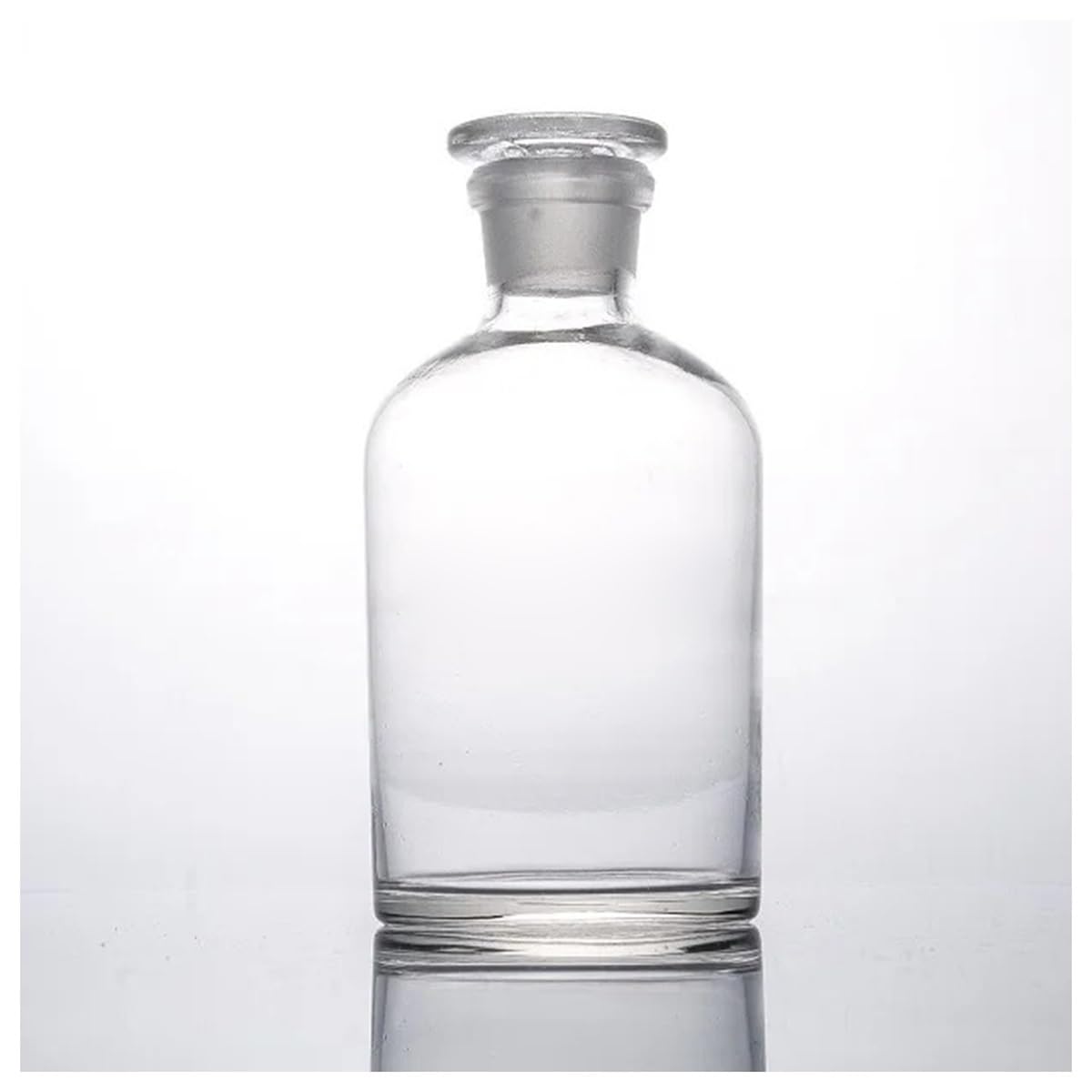 Laborgeräte und -ausrüstung 1000 ml Mundreagenzflasche 1 l transparentes Klarglas mit Boden im Glasstopfen Laborgeräte