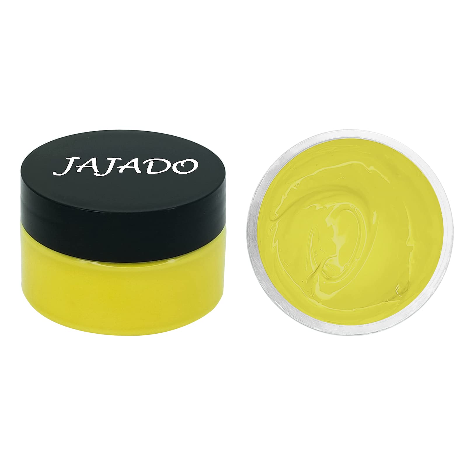 JAJADO Chalk Paste Ink Silk Screen Stencils Paste, Yellow Chalk Paint Set Screen Printing Stencil Ink for Painting on Wood, Furniture Transfers, Chalkboard, Home Decor Chalk Art Paste