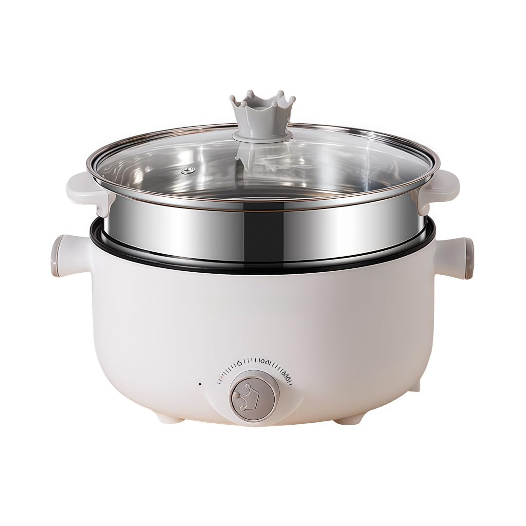 Amazon | NYHGOXM 電気蒸し器 スチーマー 家庭用 大容量3.5L 2層構造