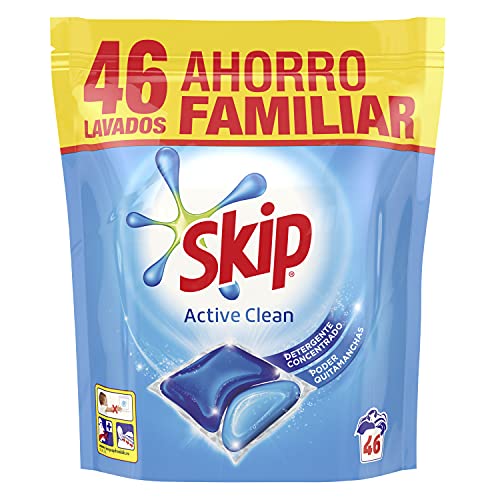 Skip Detergente en Cápsulas Active Clean Doble Líquido 46 lavados
