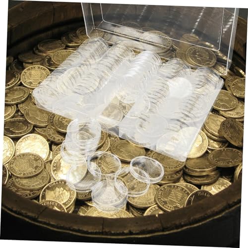 Set de estuches para monedas con cojines internos transparentes miniatura 4