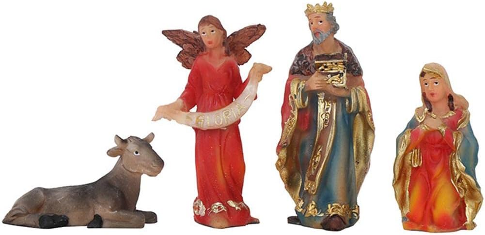 Baoblaze 11Pcs Christmas Nativity inch Scale, Nativity Christmas Figures Ornament