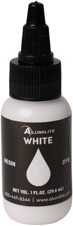 Colorant Single Color Liquid Pigment Dye White by Alumilite