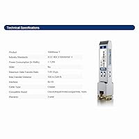 Vista 5 de Transceptor SFP 1000Base-T, módulo de cobre SFP a RJ45 1.25G, compatible con Cisco, Ubiquiti, Meraki, Mikrotik, Intel y más, 1 paquete