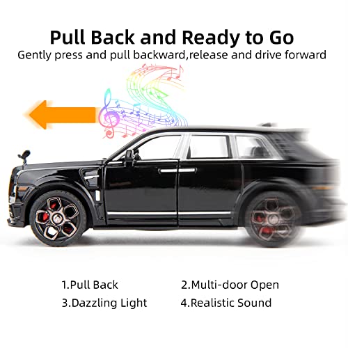 Modelo de auto Rolls Royce Cullinan 1:36 negro miniatura 2