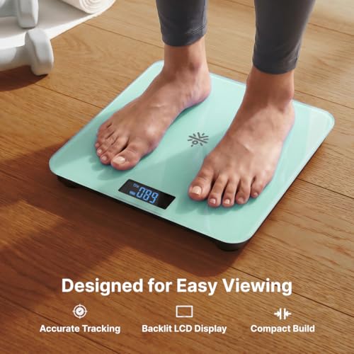Image of Cult Active body Weighing scale, LCD display, Weight Machine, 180 Kg, Batteries included, Tempered Glass Platform, Ideal for Home Use, Green.