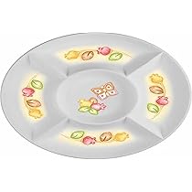 THUN – Antipastiera Grace – Linea Grace, Home Is Where Your Family Is – Cucina, per la Tavola – Porcellana – Ø 24,3 x 2,4 cm