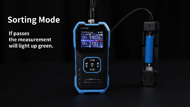 Image of FNIRSI HRM-10 Precision Voltage Internal Resistance Battery Tester | 100V 200Ω, for All Types of Batteries, Car Battery Tester, Battery Checker Tester, AAA AA Battery, Household Battery Analyzer