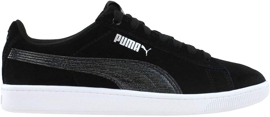 puma pink and black shoes