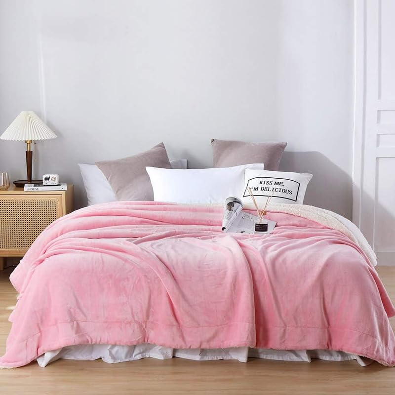 BSB HOME Polyester Double Reversible Ac Comforter, Light Pink, 1 Piece, 200 tc-image-7
