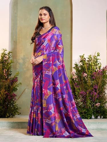 Image of Garden Vareli Art Silk Abstract Print Saree