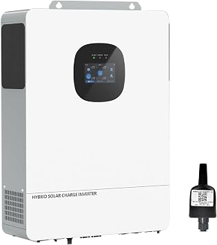 POWLAND 10000W Grid-Tied Hybrid Solar Inverter | Battery-Free Design | 48V DC to 120V/240V AC Split Phase | Built-in 250A MPPT | Works with 48V LiFePO4/Lead Acid Batteries