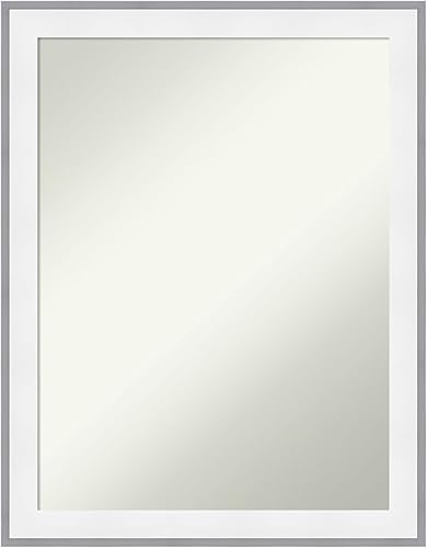 Miniatura 21 de Amanti Art Espejo de pared blanco de 30 x 42 pulgadas, espejo de baño rectangular blanco para decoración de pared de sala de estar, marco Parlor