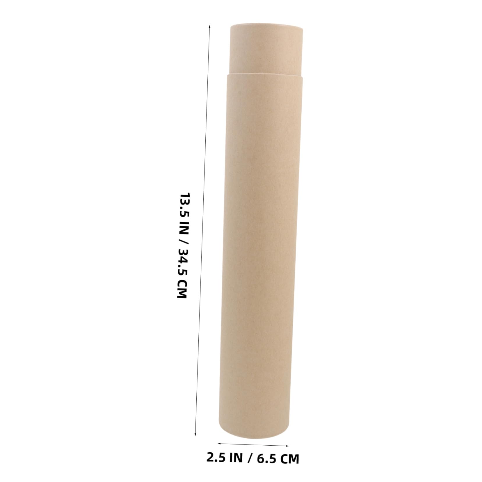 SOLUSTRE Box Khaki Poster Carrier Mailing Tube Paper Mailing Tubes Scroll Storage
