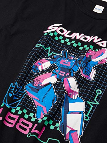 Transformers mens Soundwave Retro Basic Solid Tee T Shirt, Black, 3X-Large US - image 3