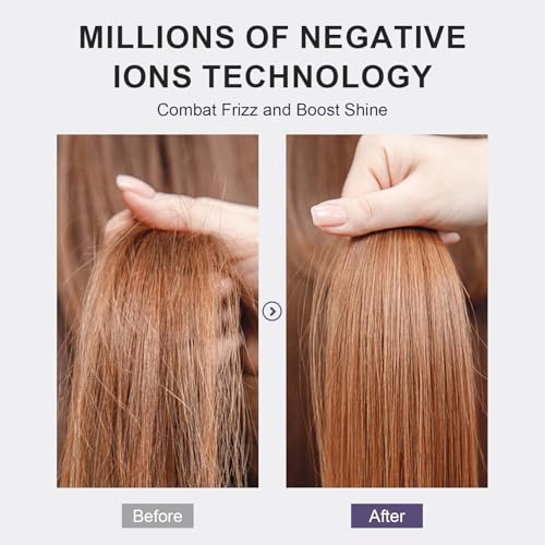 Image of Dual Voltage Hair Dryer Brush 110-240V Travel Blow Dryer Brush in One