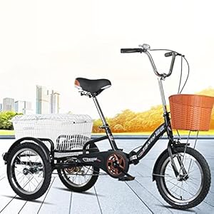16″ City Vrijetijdsfiets Single Speed Volwassen Fiets Mand Fiets Voor Recreatie Winkelen Oefening Heren Dames Fiets (Kleur: Rood) (Zwart)