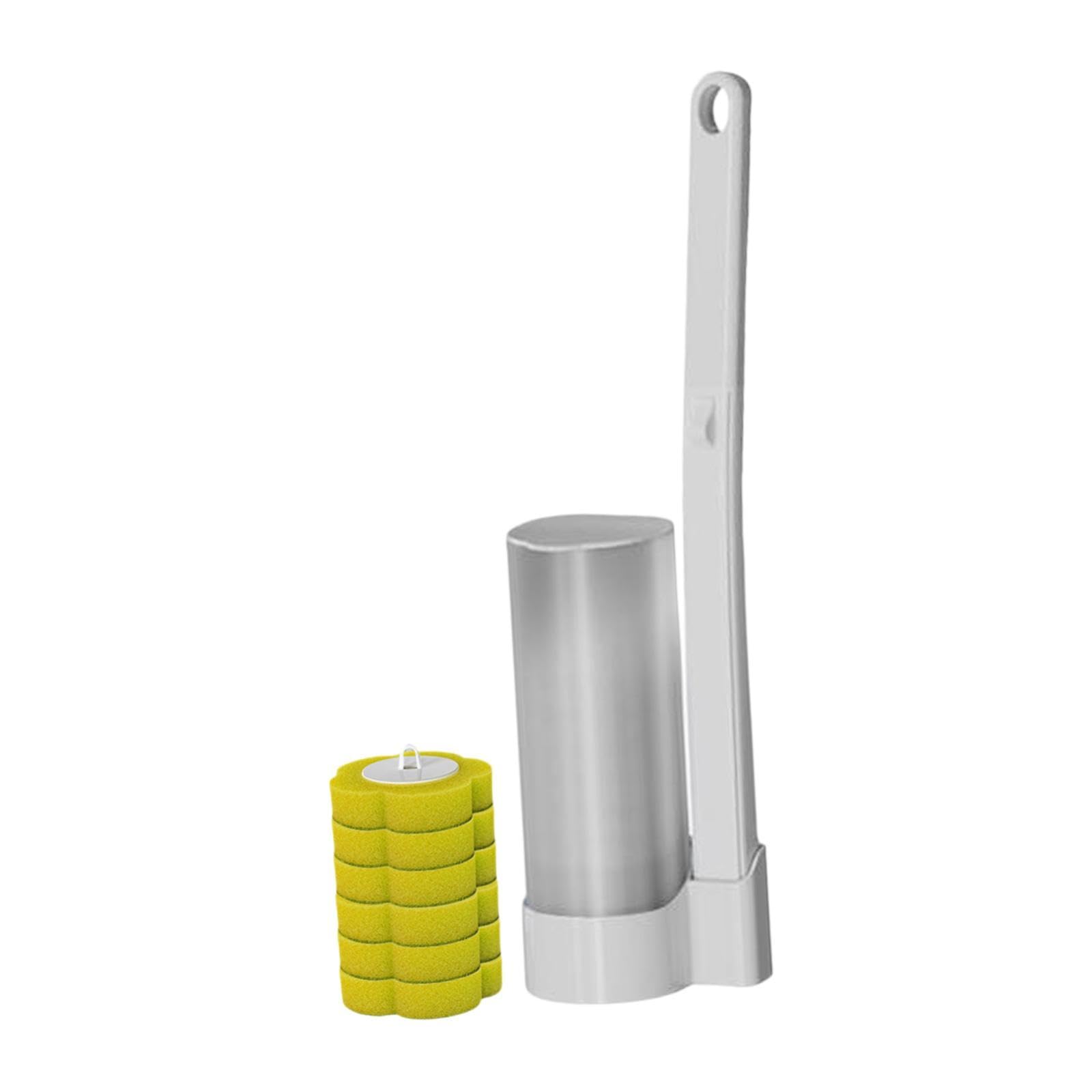 Toilet Brush Set Practical Cleaning Supplies Toilet Bowl Cleaning Lemon Flavor|Home & Garden|Bath|Toilet Brushes & Sets-image-3