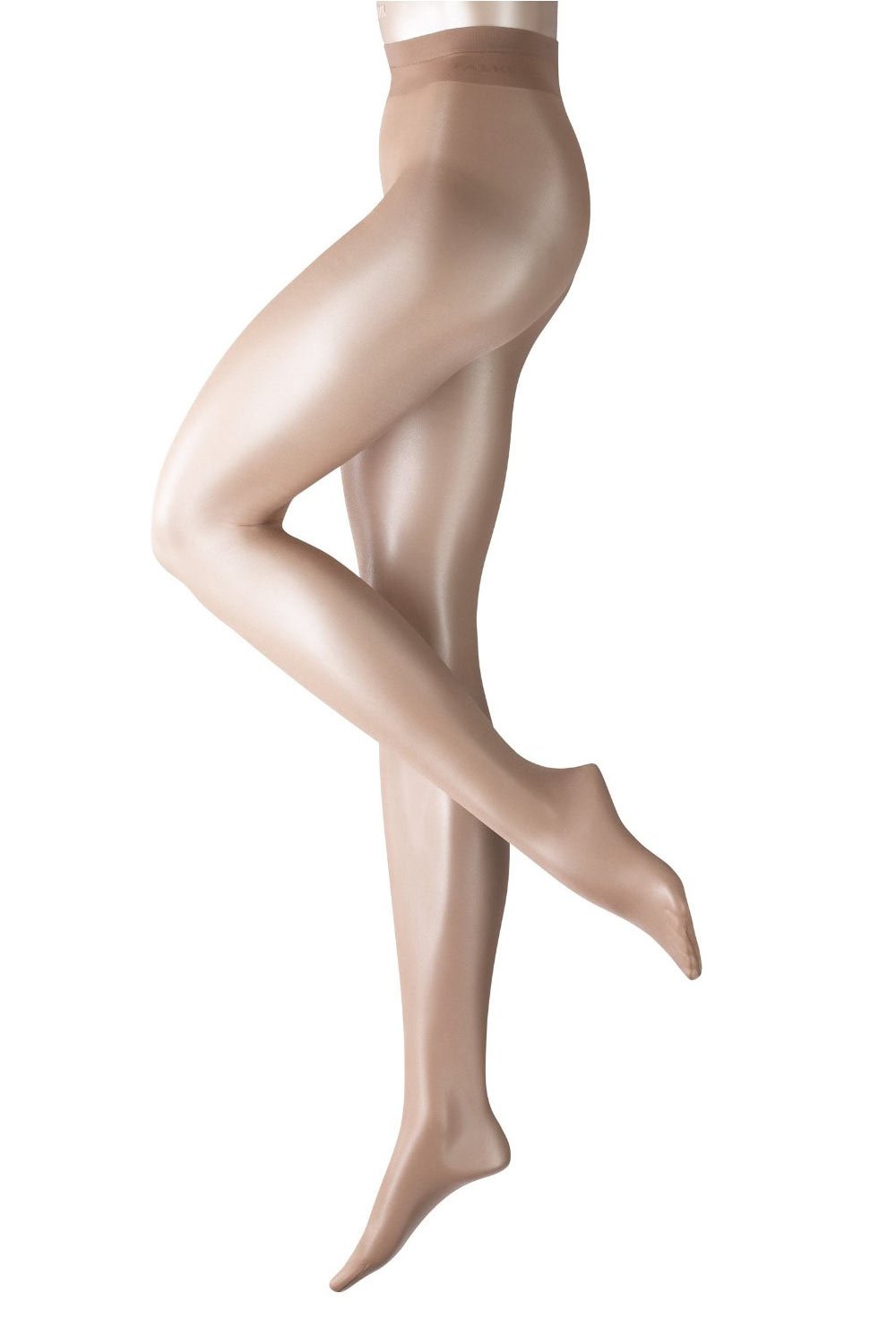 FALKE Damen Strumpfhosen Seidenglatt 15 DEN, Transparente, Leicht Glänzend, 1 Stück, Beige (Cocoon 4859), Größe: L