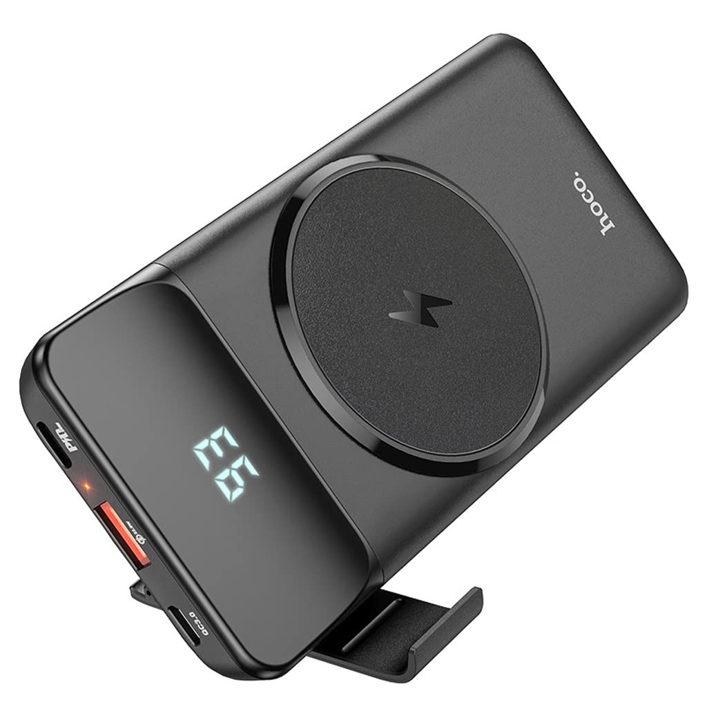 Dispositivo de carga inalámbrica magnética XCC PD20W de alta eficiencia color negro