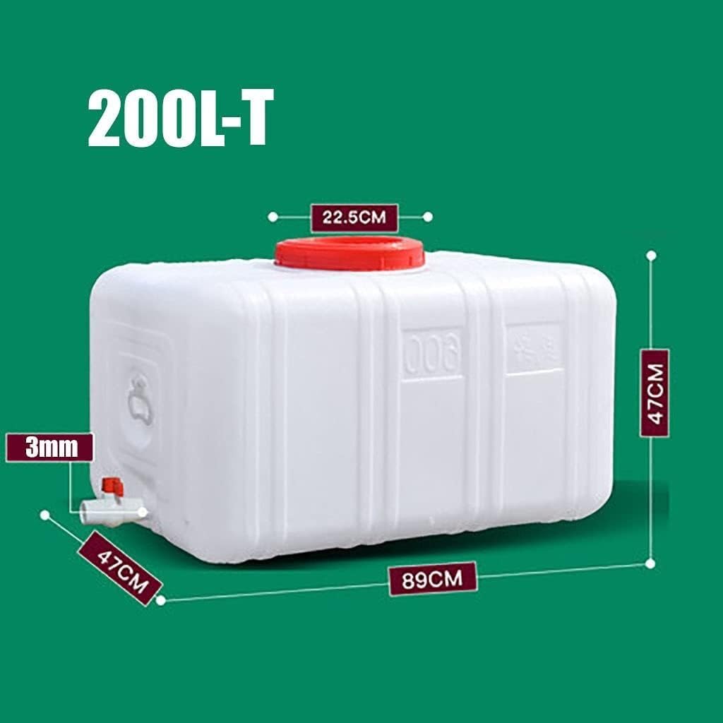 Tanque de Agua de plástico Apto para Uso alimentario, Cubo de Almacenamiento de Agua portátil con asa, Cubo para Exteriores, contenedor de Almacenamiento de Agua de Gran Capacidad