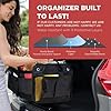TRUNKCRATEPRO Trunk Organizer For Car, Suv, Truck | Premium Adjustable Multi Compartments Collapsible Car Trunk Organizer With Securing Straps & Non-Slip Bottom (Large Size, Black) #2
