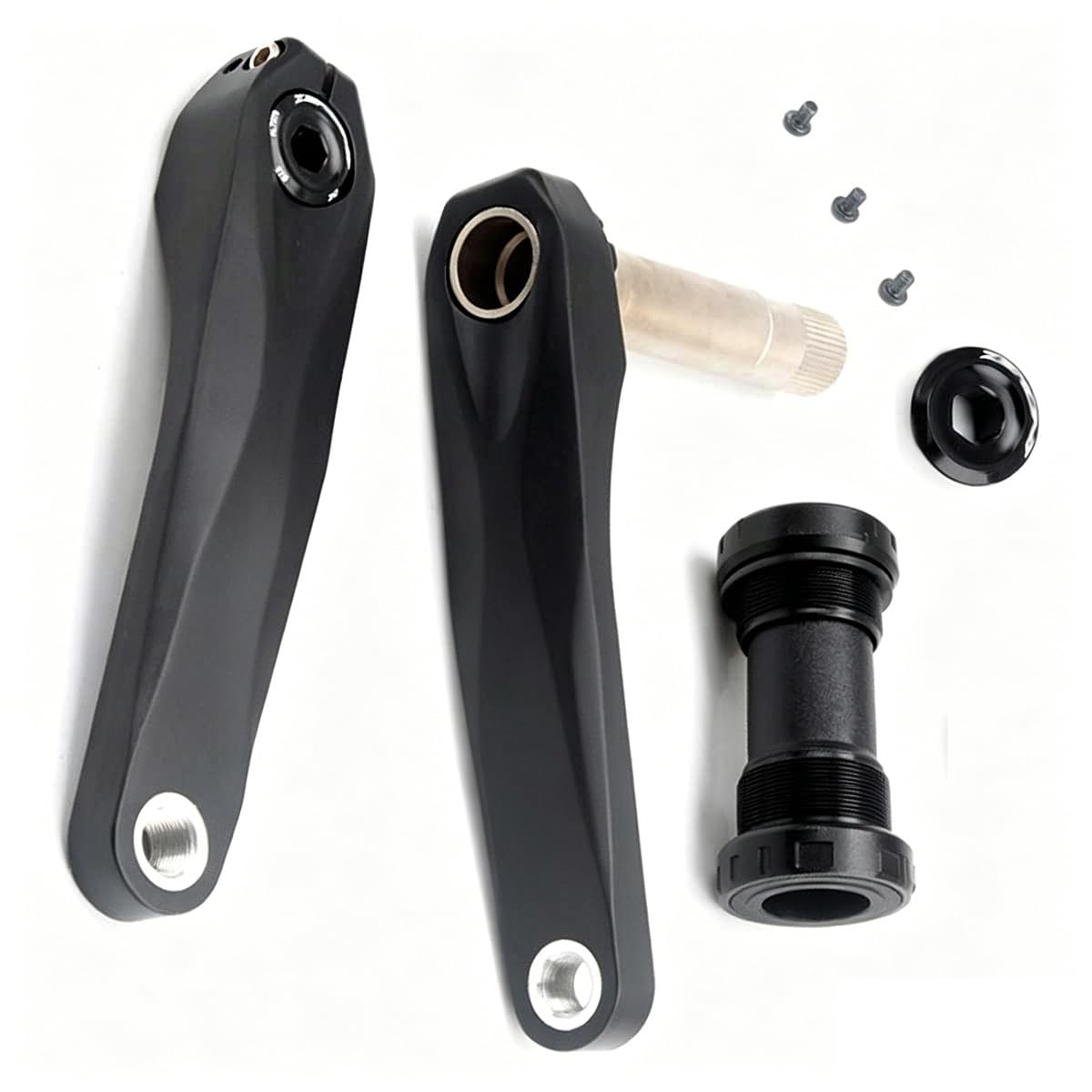 KANGXYSQ Crank Arm Set 175MM Mountain Bike Crankset 3-Bolt Direct Mount Crank With BB