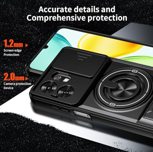 Funda para Tecno Spark Go 2025 y Pop 9 con protector de cámara y soporte integrado 5