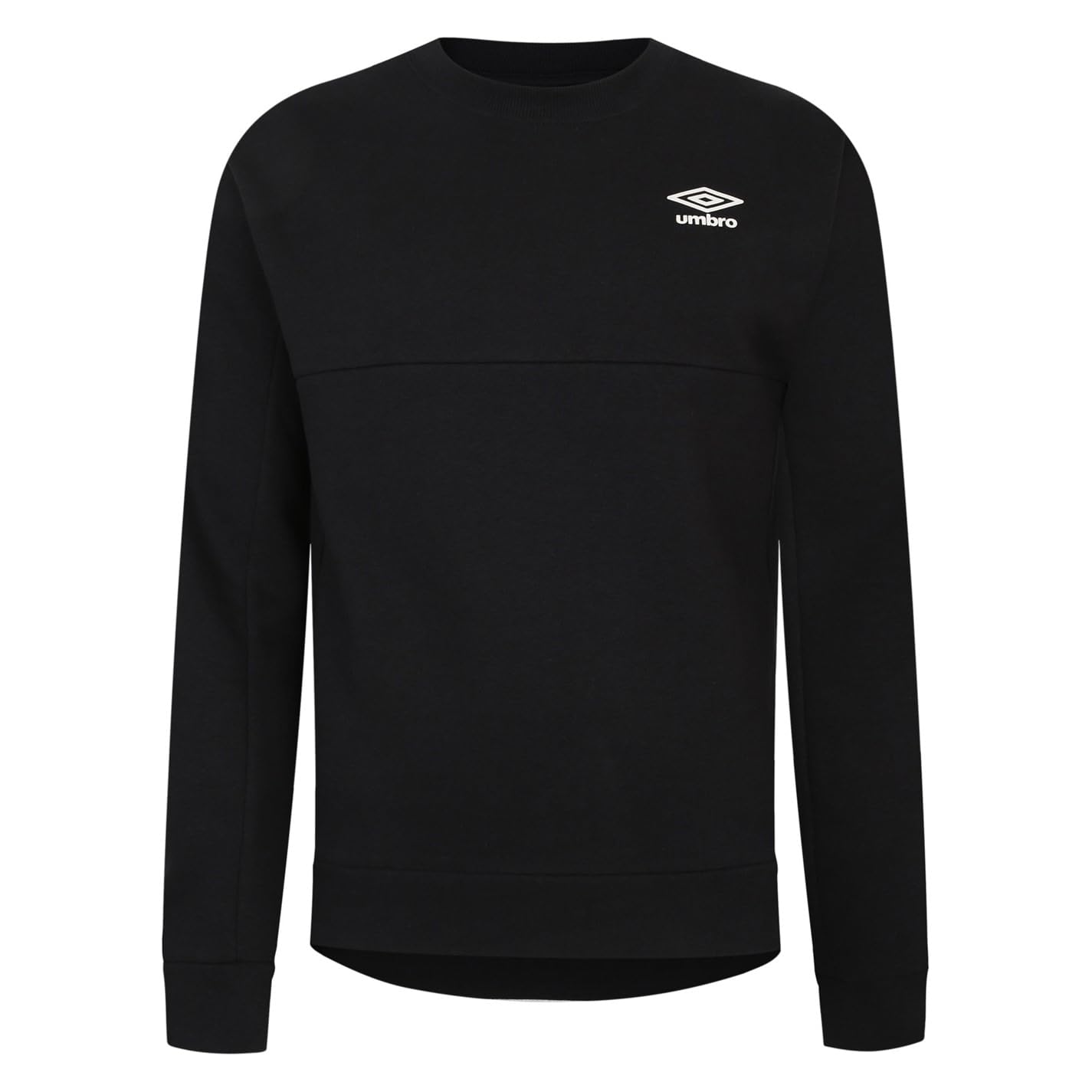 Umbro Men's Black Pro Fleece Crew Sweatshirt in Size 2XL, Sports Direct
