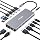 Laptop Docking Station Dual Monitor, 14 in 1 USB C Hub Multiport Adapter Dongle with 2 HDMI, DisplayPort, Ethernet, SD/TF, US