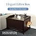 The Designer Catbox Litter Box Enclosure in Black