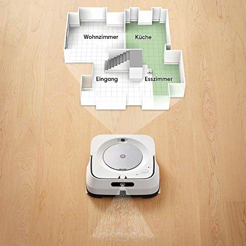 iRobot Braava m6 (m6134) Wischroboter mit WLAN, Präzisions-Sprühstrahl und erweiterter Navigation, Zeitplanreinigung, lernt und passt sich Ihrem Zuhause an, Nass- und Trockenwischen, App-Steuerung - 5