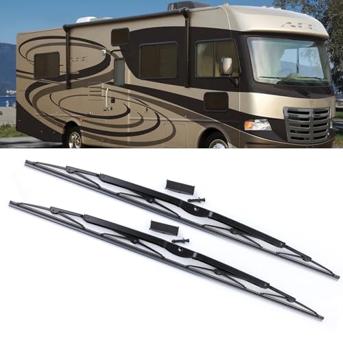 2Pcs 26 Heavy Duty Windshield Saddle Mount Wiper Blade Replacement for Motorhome Recreational Vehicle RV and Bus