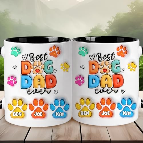 Taza Personalizada Dog Dad para Amantes de Mascotas miniatura 6