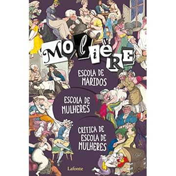 Capa do livro Escola de maridos/ Escola de mulheres/ Crítica de escola de mulheres- Moliere