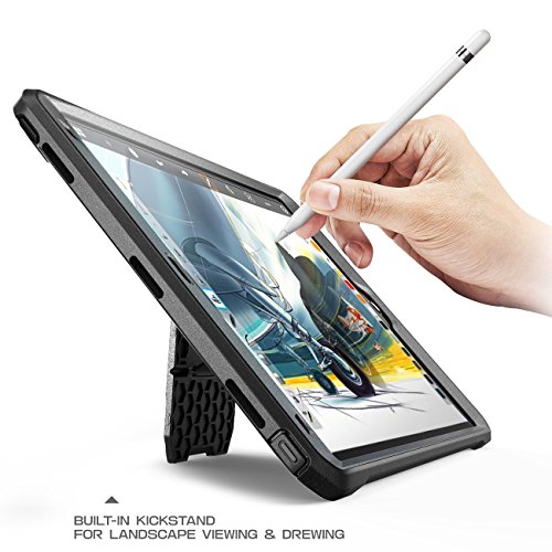 Image of SUPCASE for iPad Pro 10.5 inch Case 2017 / iPad Air 3 Case 2019, Black | Built-in Screen Protector, Built-in Stand, Charge Port Cover, Heavy Duty Protection, Unicorn Beetle Pro