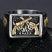 Jude Jewelers Stainless Steel Gun Military Milita Army Wester Cowboy Signet Style Biker Ring (Gold, 11)
