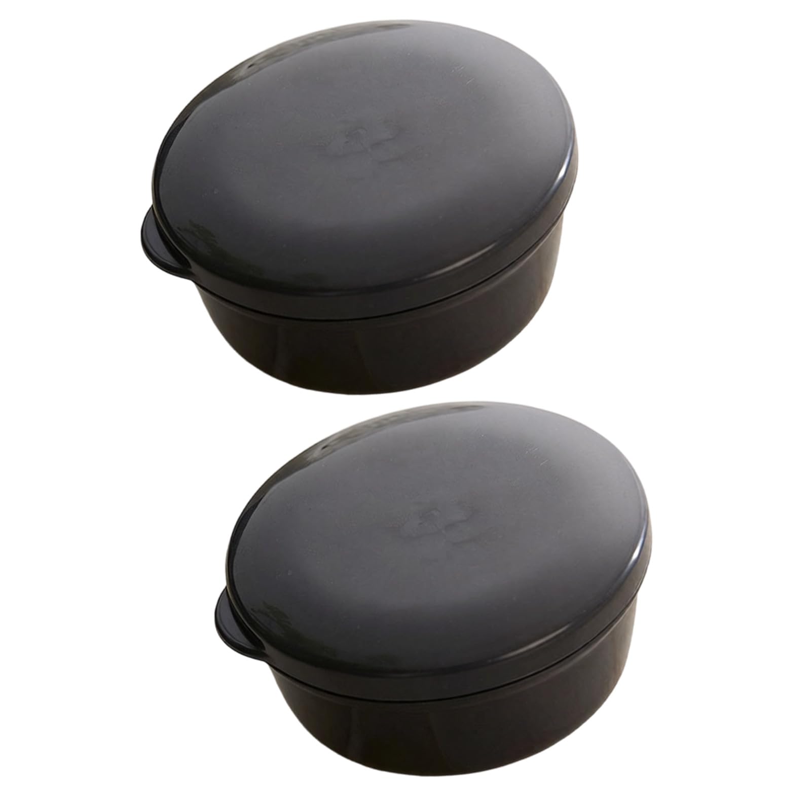 Of 2 Modern Soap Dishes for Shower Countertop and Travel Use Space Saving Secure Lid Container for Outdoor Dry Container