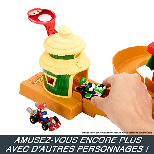 Hot Wheels The Super Mario Bros Le Film Circuit Royaume de la Jungle Île de Kong 1 Mini véhicule échelle 1:64 Inclus Jouet pour Enfant HMK49 - vue 7