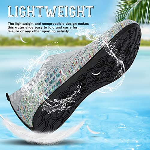 Image of ANLUKE Womens Mens Water Shoes Barefoot Quick-Dry Aqua Socks for Beach Swim Surf Water Sport